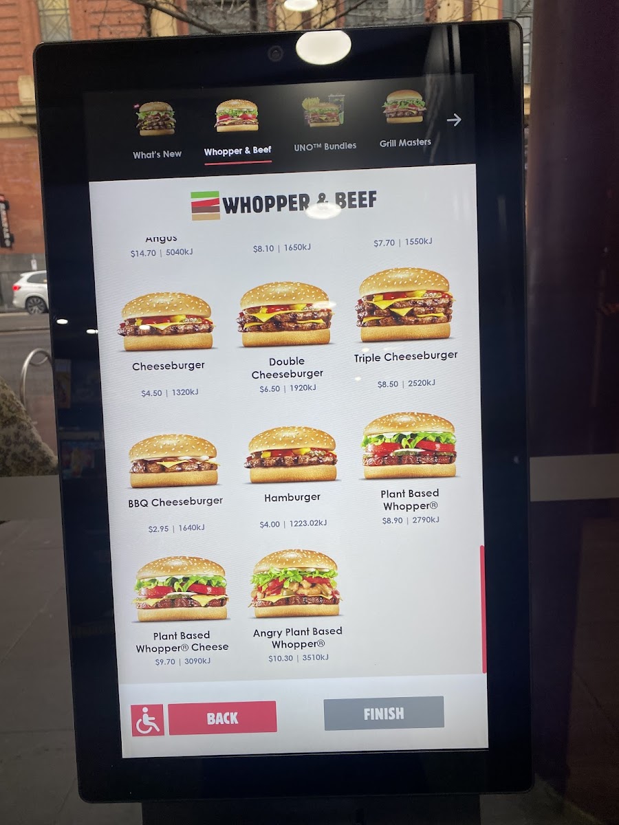 Menu Hungry Jack's Burgers Spencer Street-3