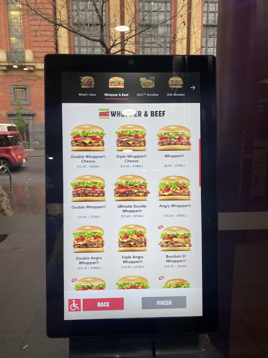 Menu Hungry Jack's Burgers Spencer Street-7